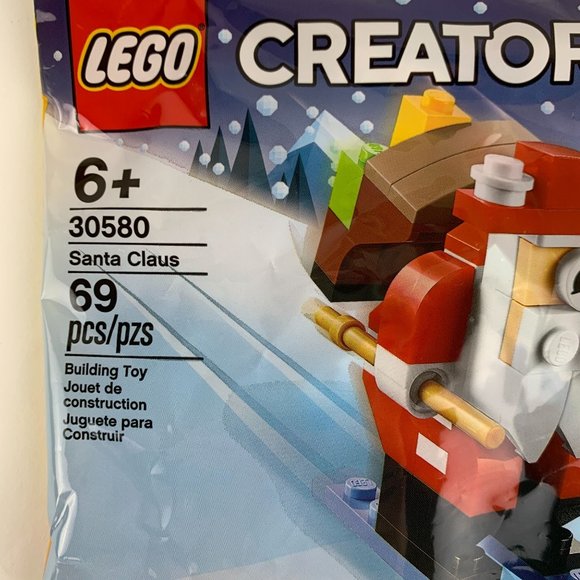 LEGO Bundle Minifig Sticker Book, Wrapping Paper, 30580 Santa Claus Skiing New - Picture 15 of 15